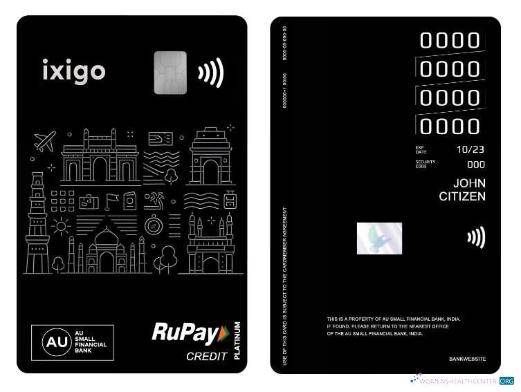 Download India AU Small Financial Bank RuPay platinum credit vertical card Photoshop template